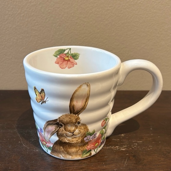 Coffee Mug Cup New Easter Bunny Floral Spring Pattern Single - Picture 2 of 2